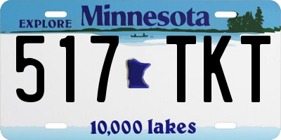 MN license plate 517TKT