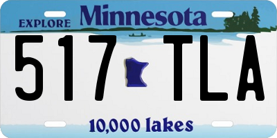 MN license plate 517TLA