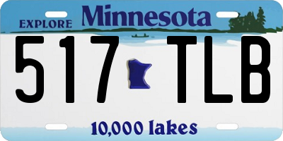 MN license plate 517TLB