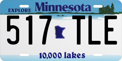 MN license plate 517TLE