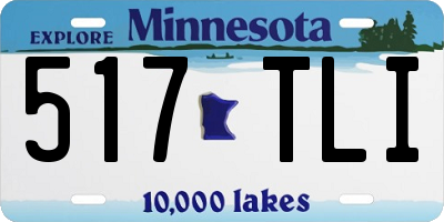 MN license plate 517TLI