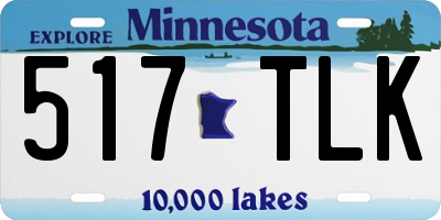 MN license plate 517TLK