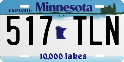 MN license plate 517TLN