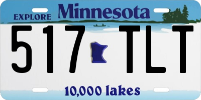 MN license plate 517TLT