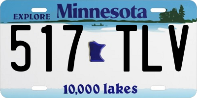 MN license plate 517TLV