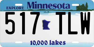 MN license plate 517TLW