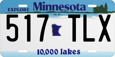 MN license plate 517TLX