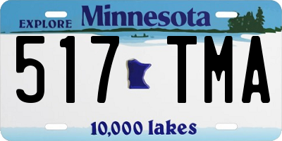 MN license plate 517TMA
