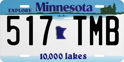 MN license plate 517TMB