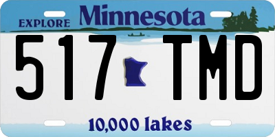 MN license plate 517TMD