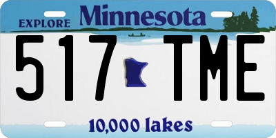 MN license plate 517TME