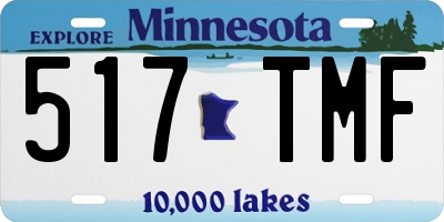 MN license plate 517TMF