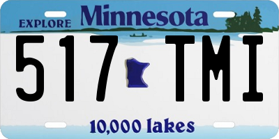 MN license plate 517TMI