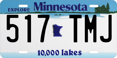 MN license plate 517TMJ
