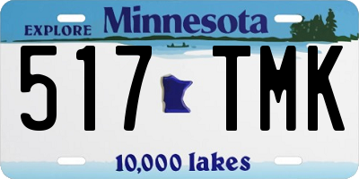 MN license plate 517TMK