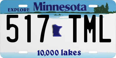 MN license plate 517TML