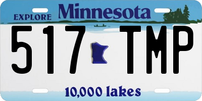 MN license plate 517TMP