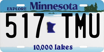 MN license plate 517TMU