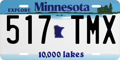 MN license plate 517TMX
