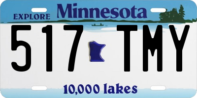 MN license plate 517TMY
