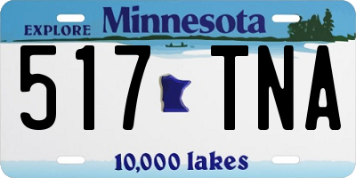 MN license plate 517TNA