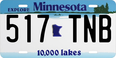 MN license plate 517TNB