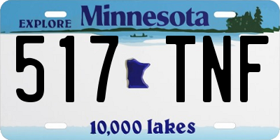 MN license plate 517TNF