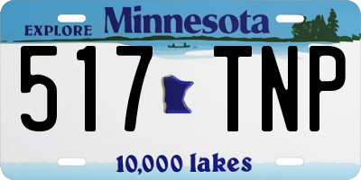 MN license plate 517TNP