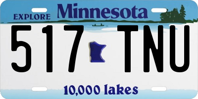 MN license plate 517TNU