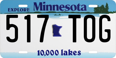 MN license plate 517TOG