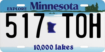 MN license plate 517TOH