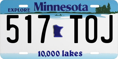 MN license plate 517TOJ