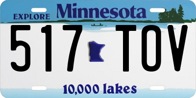 MN license plate 517TOV