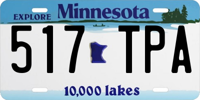 MN license plate 517TPA