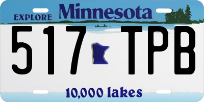 MN license plate 517TPB