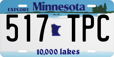 MN license plate 517TPC