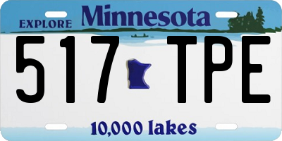 MN license plate 517TPE