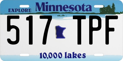 MN license plate 517TPF