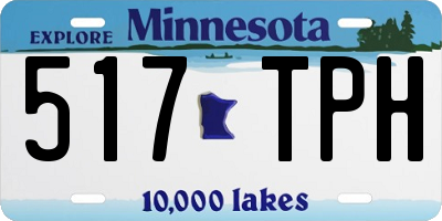MN license plate 517TPH