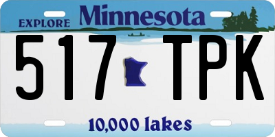 MN license plate 517TPK
