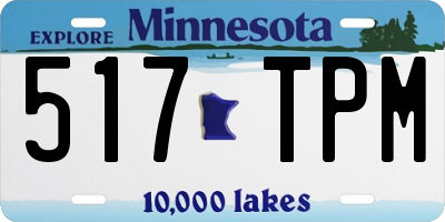 MN license plate 517TPM