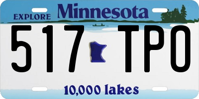 MN license plate 517TPO