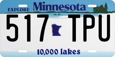 MN license plate 517TPU