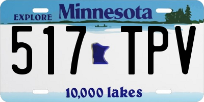 MN license plate 517TPV
