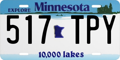 MN license plate 517TPY