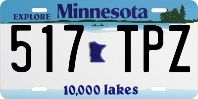 MN license plate 517TPZ