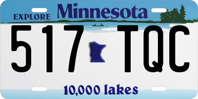 MN license plate 517TQC