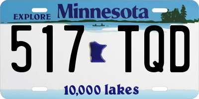 MN license plate 517TQD