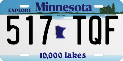 MN license plate 517TQF