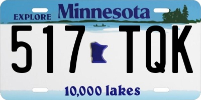 MN license plate 517TQK